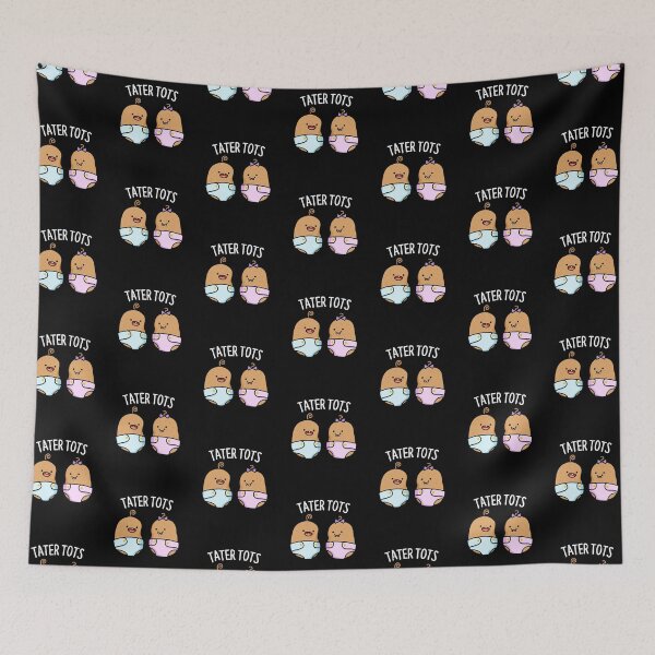 Item preview, Tater Tots Funny Baby Potato Puns (Dark BG) designed and sold by punnybone.