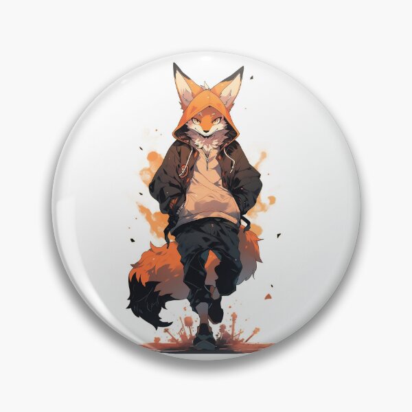 Item preview, Cool Orange Furry Fox designed and sold by IvattaviCreates.