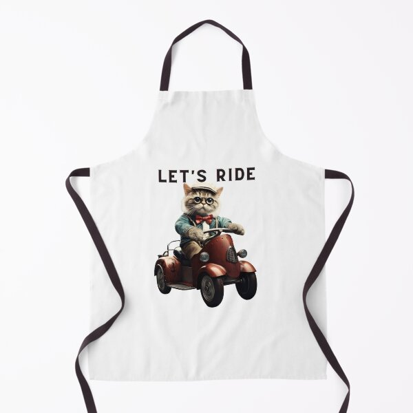 Item preview, Let's Ride Retro Cat Design | Vintage Cat Lover designed and sold by KittyStampedeCo.