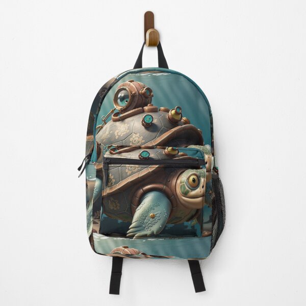 Item preview, Steampunk Sea Turtle Art Painting Design Print designed and sold by randomtdesigns.