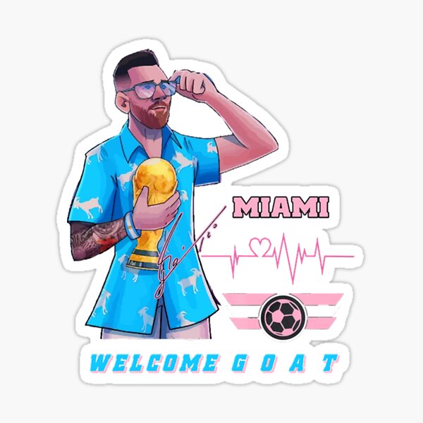 Goal 10 Messi Inter Miami Sticker
