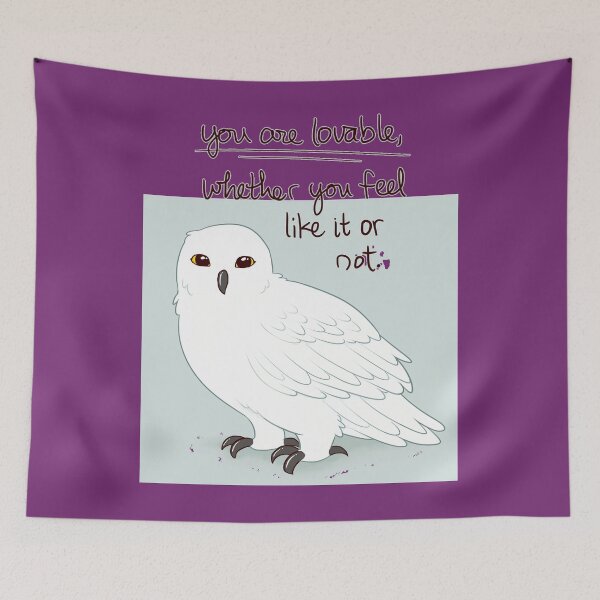 Item preview, You Are Lovable Snowy Owl 	 	 designed and sold by fmdujovt89.