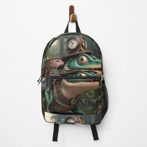 Item preview, Steampunk Crocodile Alligator Art Painting Design Print designed and sold by randomtdesigns.