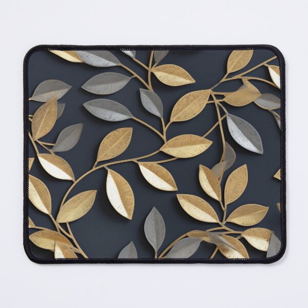 Item preview, The Silver and Golden Leafs on the Grey Wall designed and sold by EvgeniiaSim.