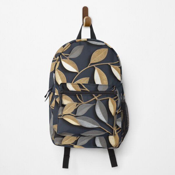 Item preview, The Silver and Golden Leafs on the Grey Wall designed and sold by EvgeniiaSim.