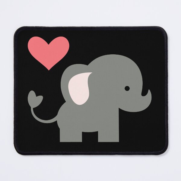 Item preview, Tender Trunk: Cute Elephant with Heart designed and sold by Painticorn.