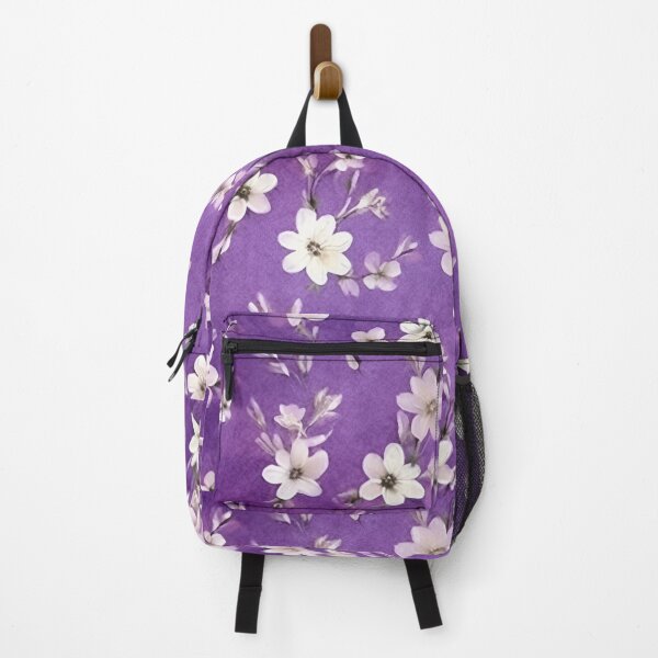 Item preview, Boho elegant watercolor purple floral pattern designed and sold by Mikkway.