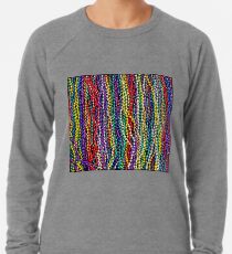 MARDI GRAS : Decorative Necklace Beads Print Lightweight Sweatshirt