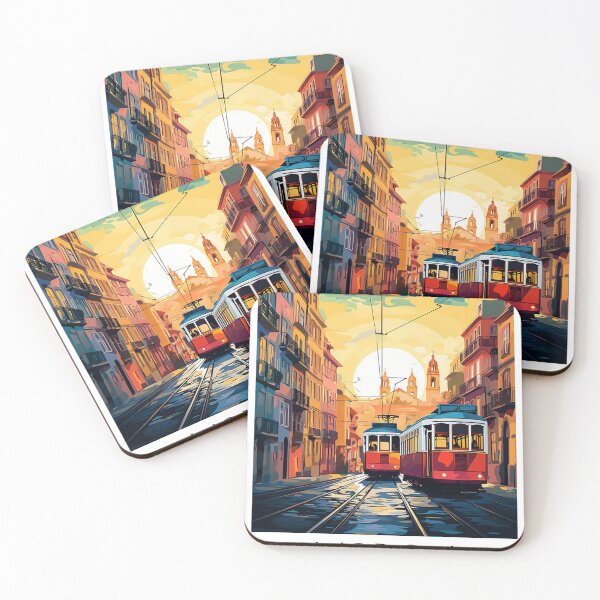 Item preview, A Pop Art Travel Print of Lisbon - Portugal designed and sold by StudioRedKoala.