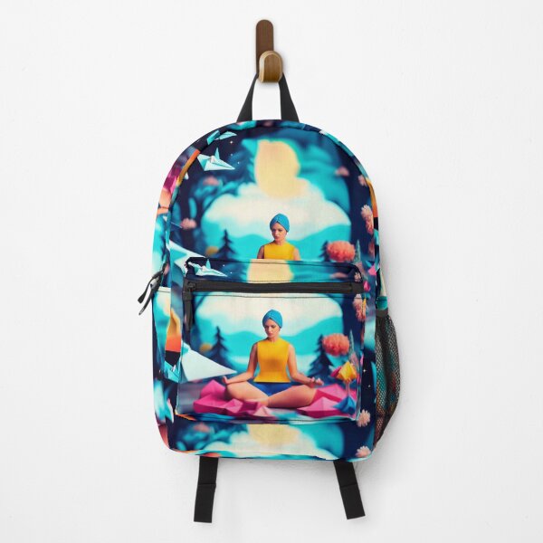 Item preview, Mindful enthusiast (woman) - Origami Edition. - AI generated Art. designed and sold by TheMindfulExpat.