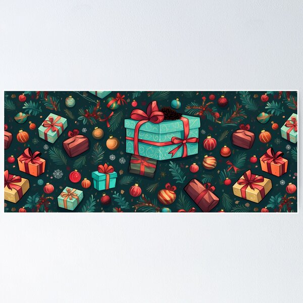 Item preview, Christmas Present Pattern designed and sold by tropicaltee.