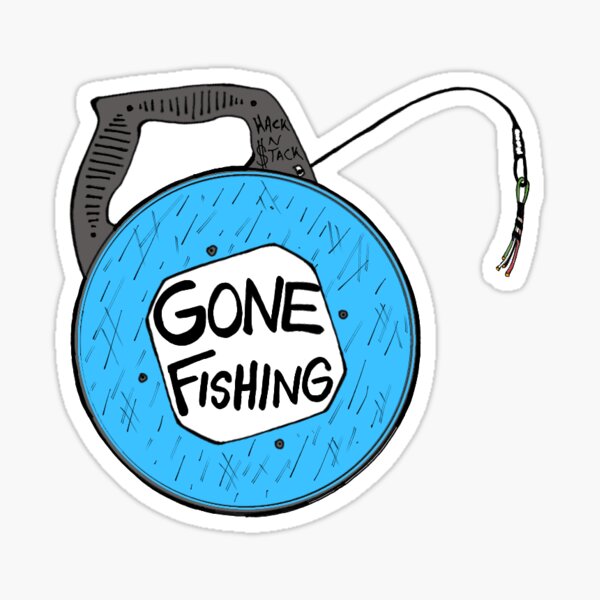 Gone Fishin' Memorial Decal -  UK