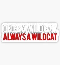 Pegatina Una vez que una escuela secundaria Wildcat