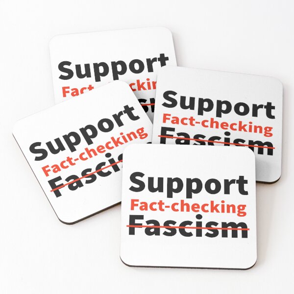 Item preview, Support Fact-checking not Fascism  designed and sold by Rachel the Artist .