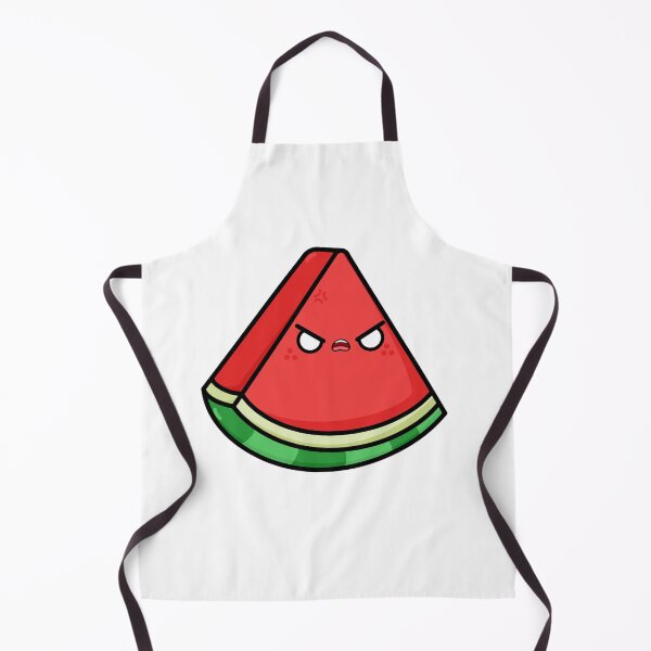 Item preview, Angry Kawaii Cartoon Watermelon Illustration designed and sold by cookingwithten.