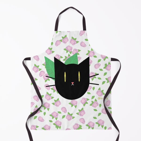 Artikelvorschau, Blumenmuster der schwarzen Katze entworfen und verkauft von FariiShop.