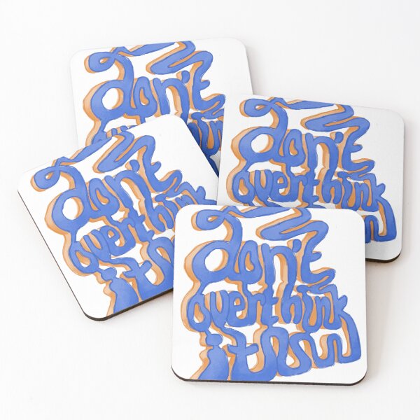 Item preview, Don't overthink it, blue designed and sold by linda-aurelia.