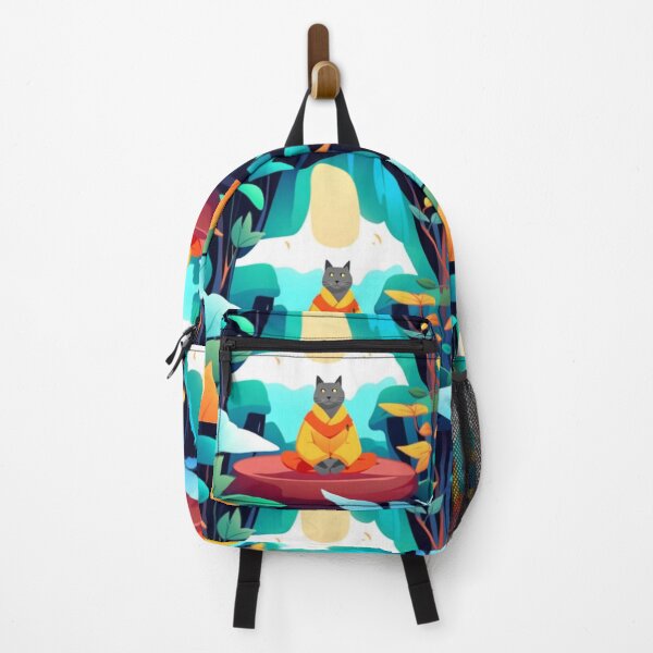 Item preview, Mindful enthusiast (Cat) - AI generated Art. designed and sold by TheMindfulExpat.