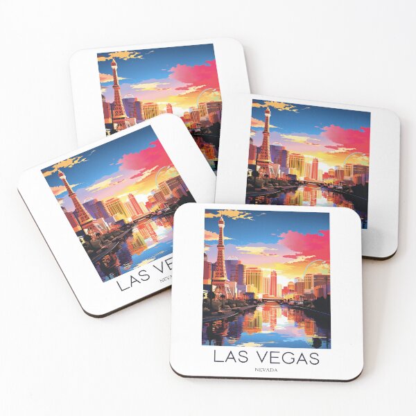 Artikelvorschau, Ein Pop-Art-Reisedruck von Las Vegas – Nevada, USA entworfen und verkauft von StudioRedKoala.