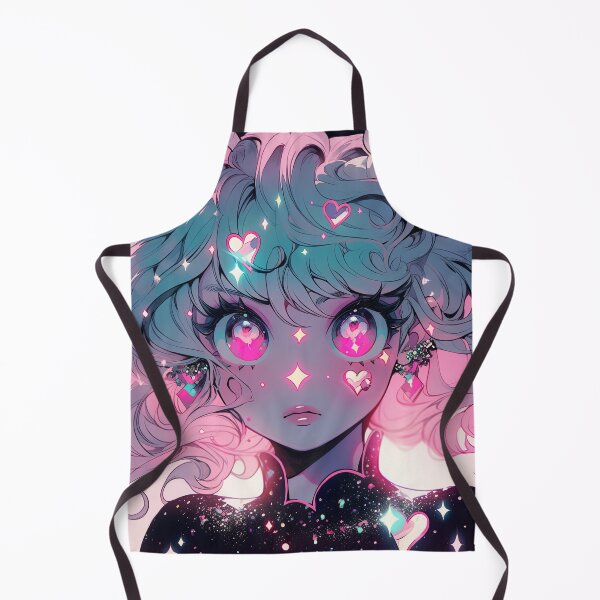Item preview, Cute Sparkle and Hearts Anime Girl designed and sold by bubblegoth.