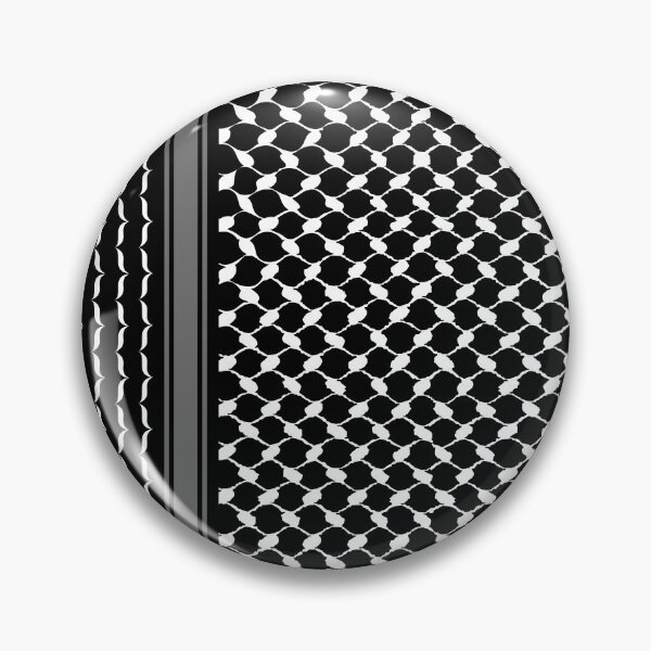 Item preview, Palestinian Kufiya Pattern Design | Black And White  designed and sold by Qantara Art Gallery.