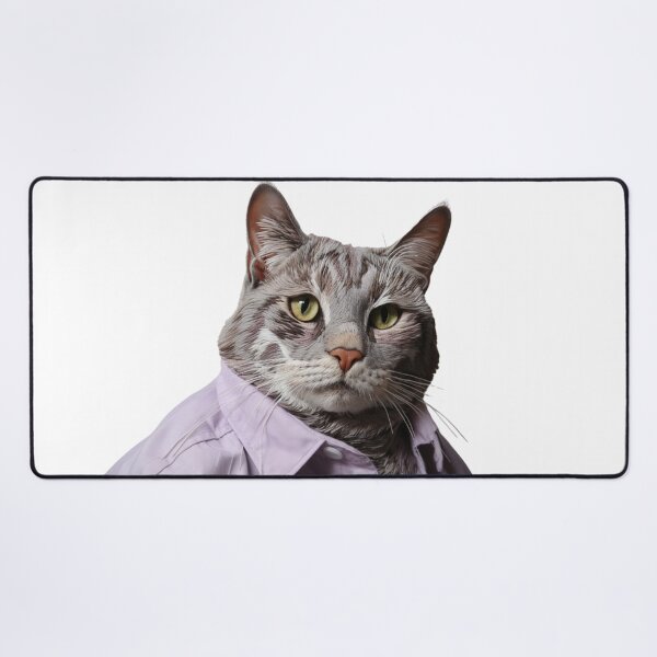 Item preview, Buttoned Up Cat Portrait designed and sold by abhaley.