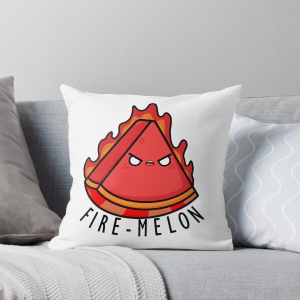Item preview, Kawaii Cartoon Watermelon Firemelon Illustration designed and sold by cookingwithten.
