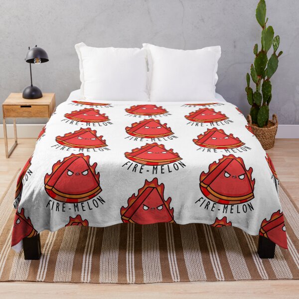 Item preview, Kawaii Cartoon Watermelon Firemelon Illustration designed and sold by cookingwithten.