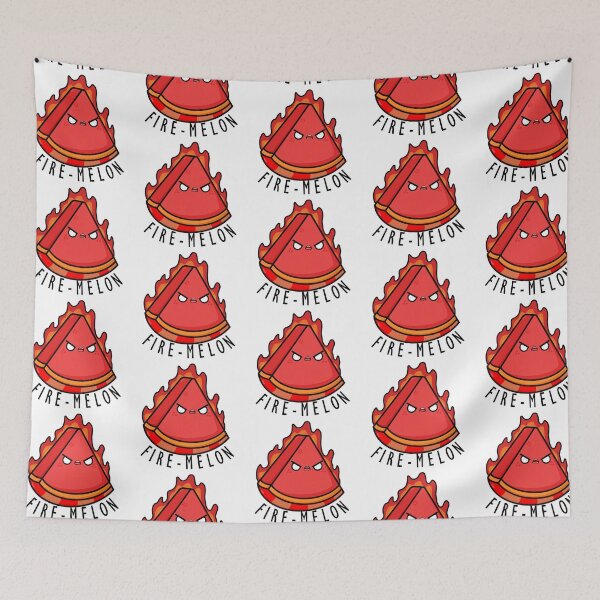 Item preview, Kawaii Cartoon Watermelon Firemelon Illustration designed and sold by cookingwithten.
