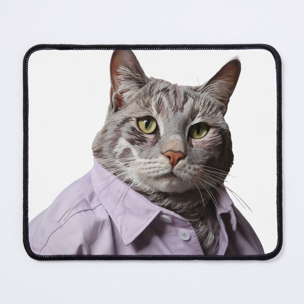 Item preview, Buttoned Up Cat Portrait designed and sold by abhaley.