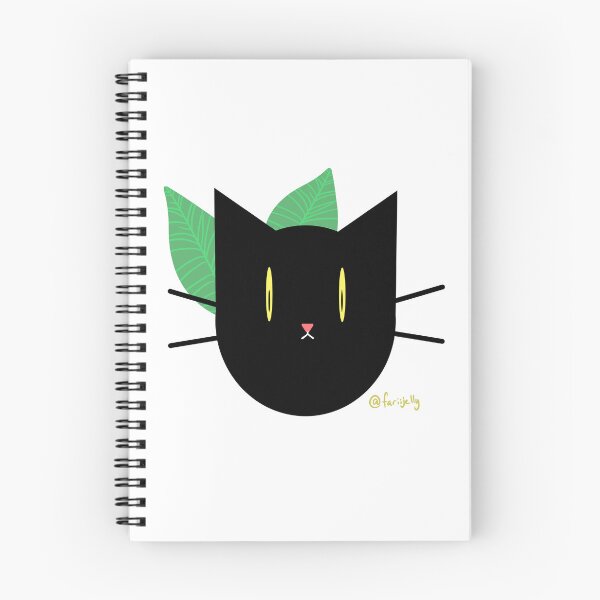 Item preview, Leaf Black Cat Pattern designed and sold by FariiShop.