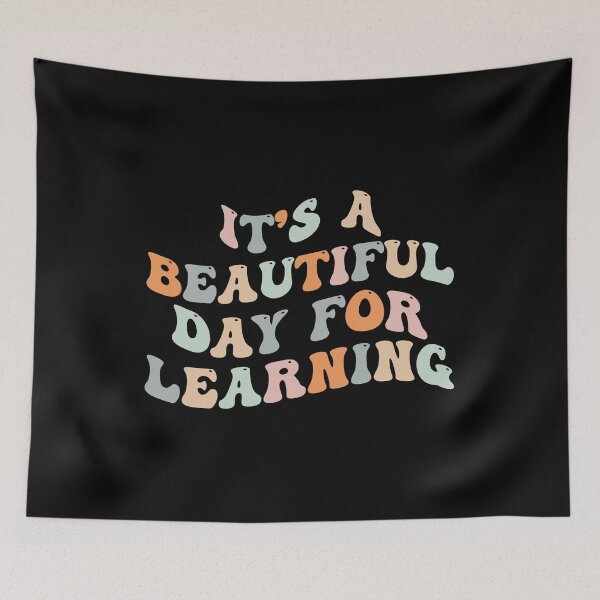Item preview, It's Beautiful Day For Learning Retro Teacher Students Women  designed and sold by TypoArtist.