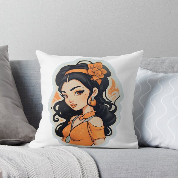 Item preview, Chinese Queen Chinese Princess Wearing Orange designed and sold by PrincessJessieJ.