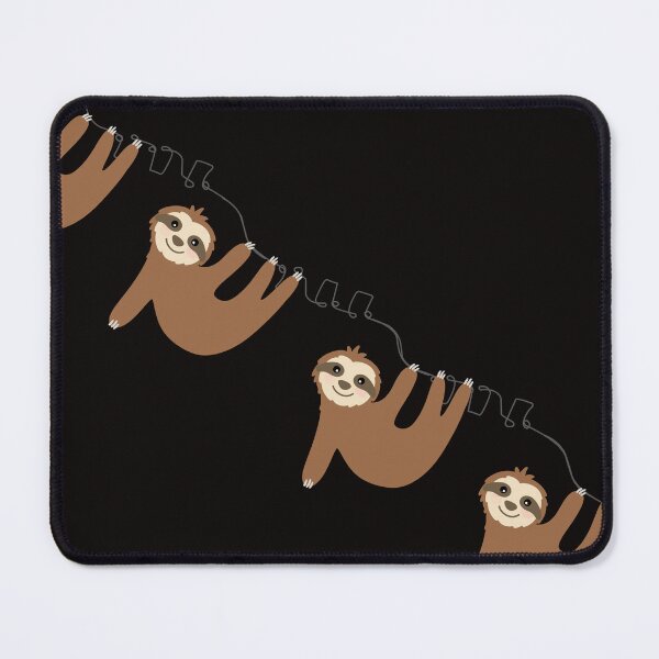 Item preview, sloths hanging on a musical wire designed and sold by misslizzyspin.