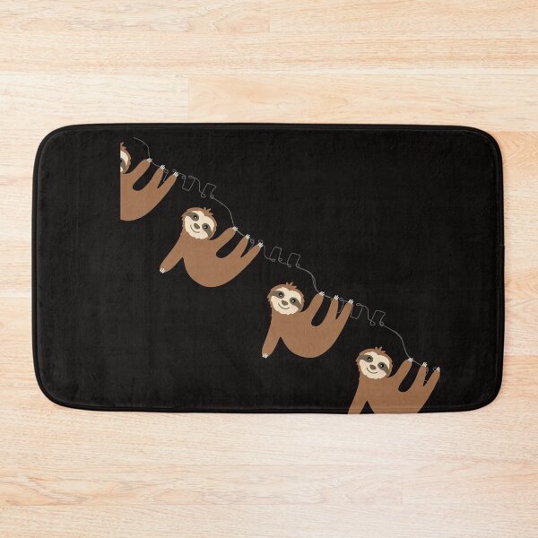 Item preview, sloths hanging on a musical wire designed and sold by misslizzyspin.