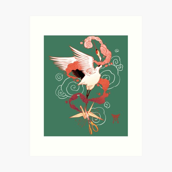 Minimalist tattoo boho origami paper duck line art icon over posters for  the wall • posters vintage, vector, trendy