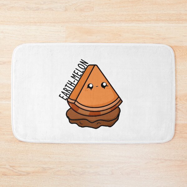 Item preview, Kawaii Cartoon Watermelon Earthmelon Illustration designed and sold by cookingwithten.