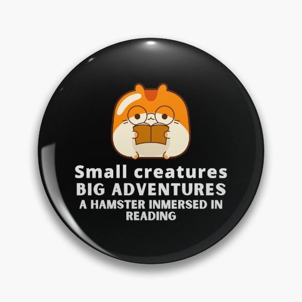 Item preview, Hámster reading a book designed and sold by AnyMar2023.