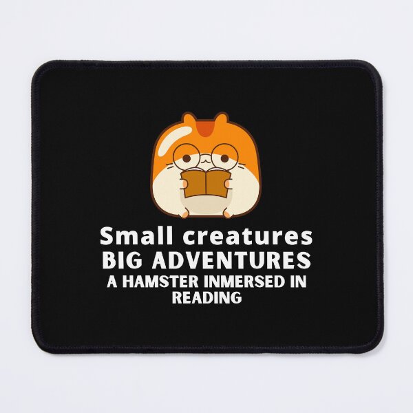 Item preview, Hámster reading a book designed and sold by AnyMar2023.