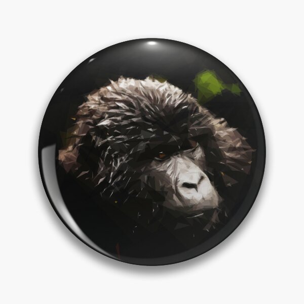 Item preview, Gorila in the shadows. Image created using geometric shapes designed and sold by EdgyEdgeArt.