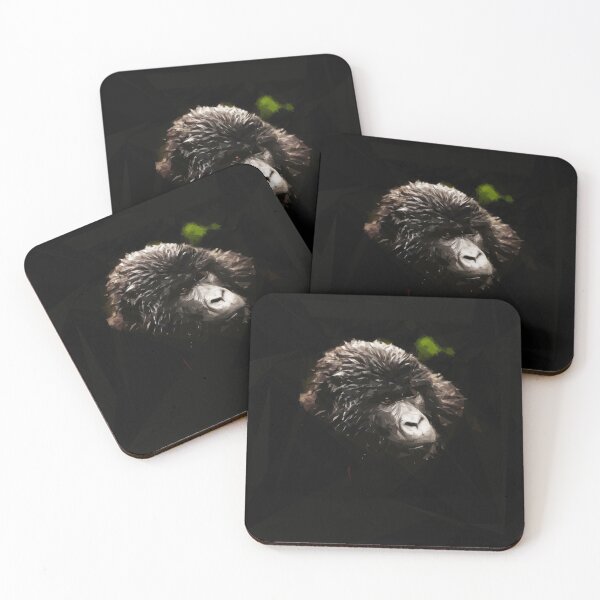 Item preview, Gorila in the shadows. Image created using geometric shapes designed and sold by EdgyEdgeArt.