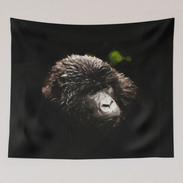 Item preview, Gorila in the shadows. Image created using geometric shapes designed and sold by EdgyEdgeArt.