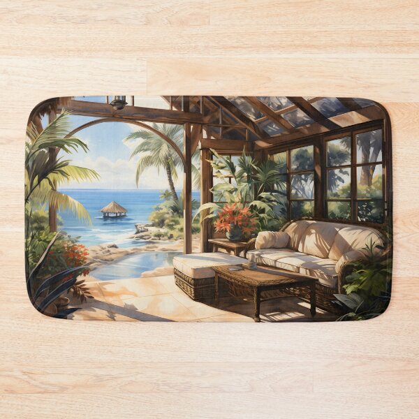 Item preview, Cozy Tropical Living Room 2 designed and sold by Maxouniverse.