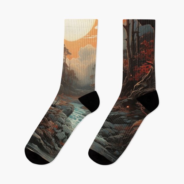 Item preview, Misty Cascade: An Impressionist Reverie - 4 designed and sold by Moisky Art.