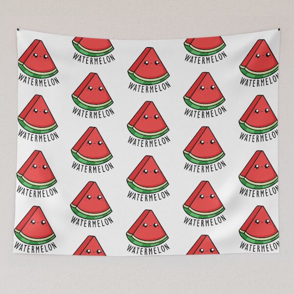 Item preview, Kawaii Cartoon Watermelon llustration designed and sold by cookingwithten.