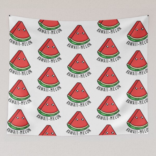 Item preview, Kawaii Cartoon Watermelon llustration designed and sold by cookingwithten.