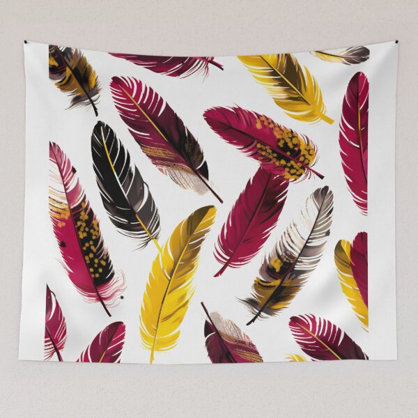 Item preview, Feathers - Burgundy, pink, ivory, gold, black 3 designed and sold by Highlandkings.