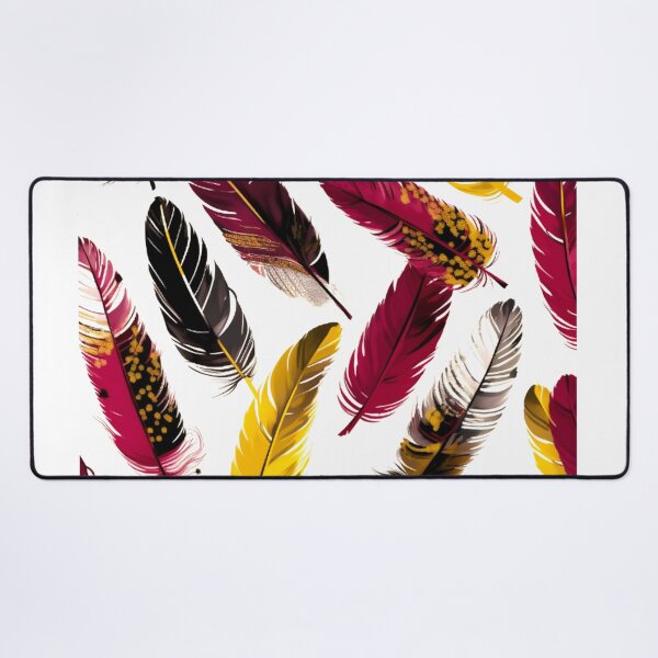 Item preview, Feathers - Burgundy, pink, ivory, gold, black 3 designed and sold by Highlandkings.