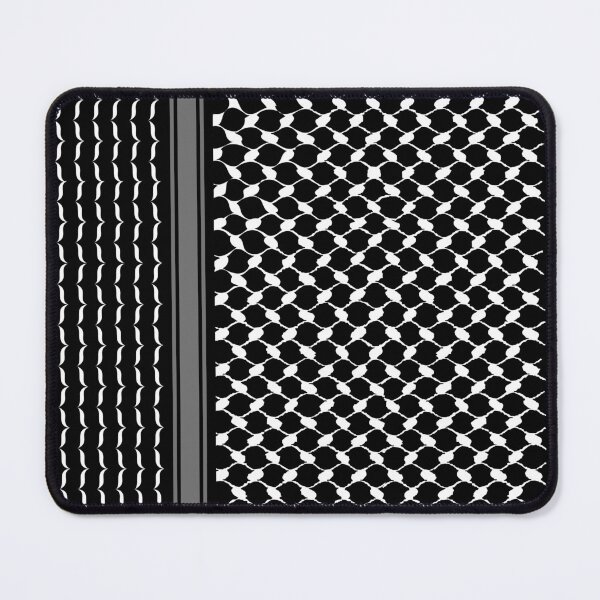 Item preview, Palestinian Kufiya Pattern Design | Black And White  designed and sold by Qantara Art Gallery.