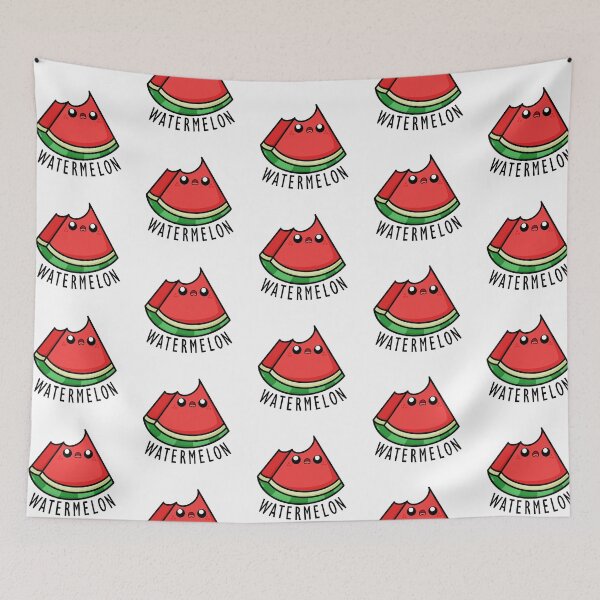 Item preview, Kawaii Cartoon Watermelon llustration designed and sold by cookingwithten.